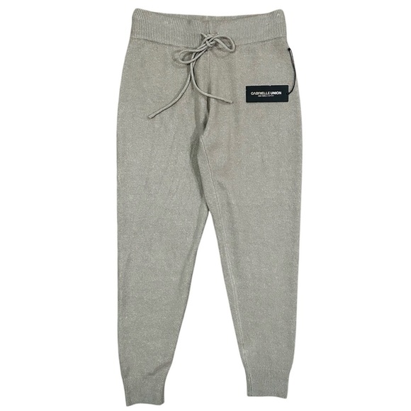 Gabrielle Union Pants - Gabrielle Union x NY&C High Rise Solid Lounge Jogger Tan Beige Size Large